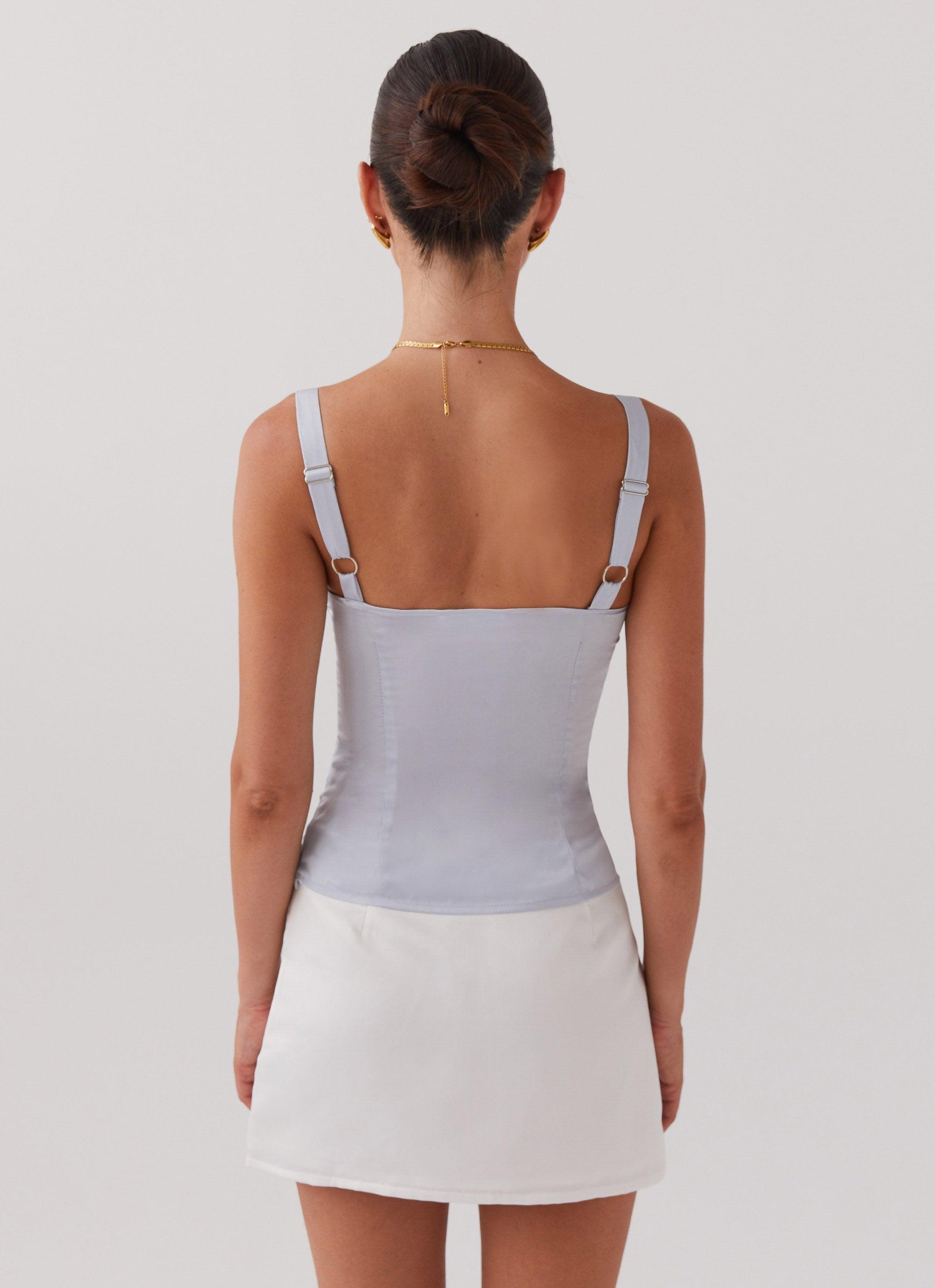 Alissa Bustier Top - Arctic Blue Product Image