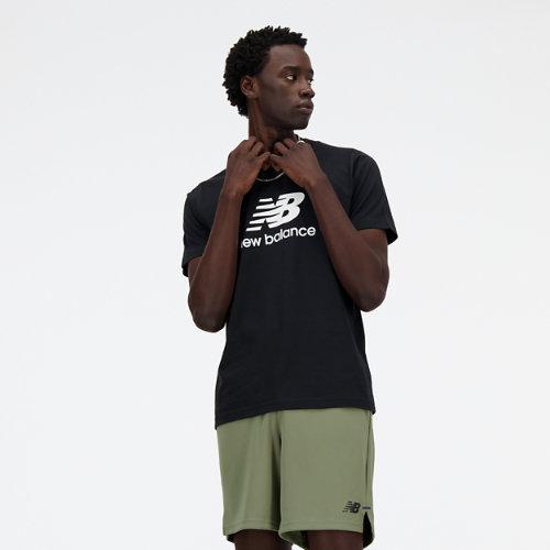 New Balance Mens New Balance Sport Essentials Logo T-Shirt - Mens White/Black Product Image