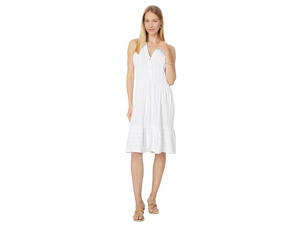 Lilly Pulitzer Lennox Dress (Resort Scallop Stripe Knit Jacquard) Women's Dress Product Image