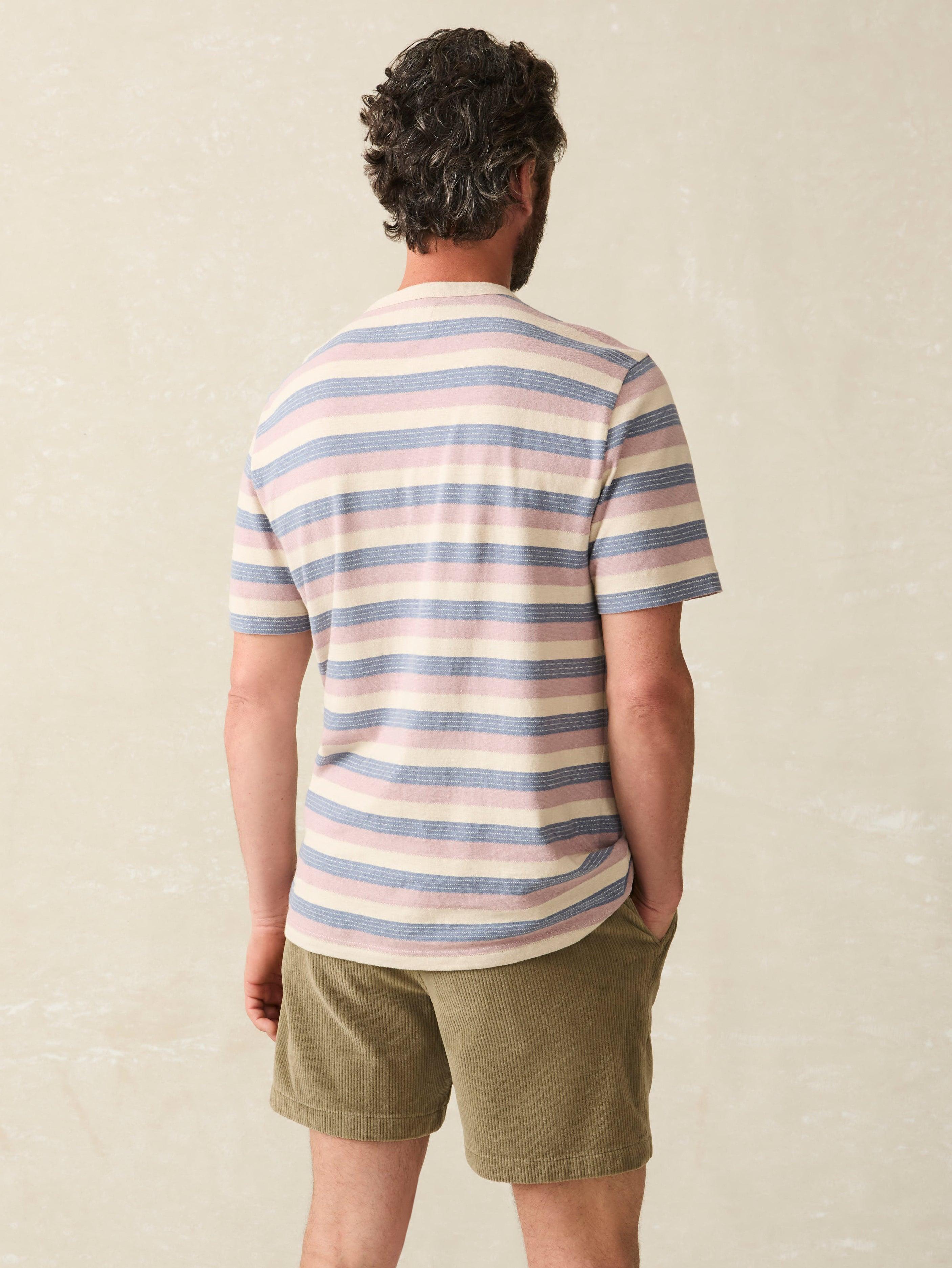 Short-Sleeve Hemp Blend Tee - Autumn Beach Ombre Male Product Image