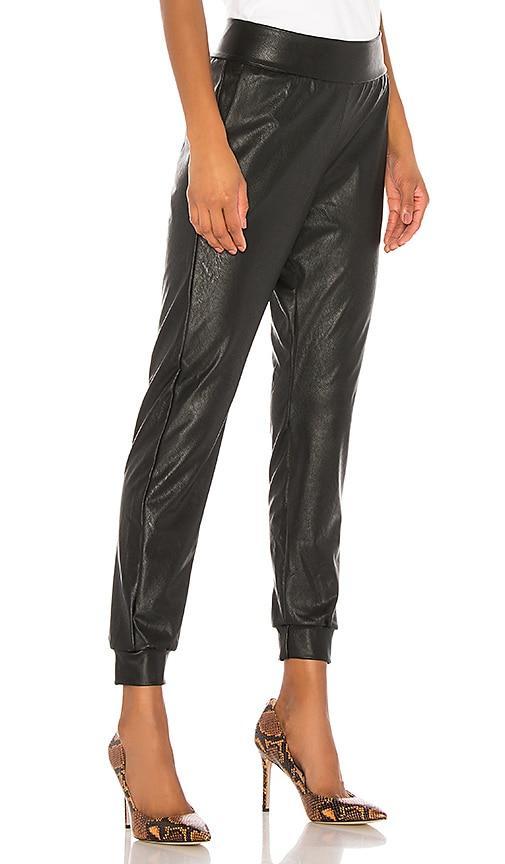 Commando Faux Leather Jogger in Cognac. - size S (also in L, XL) Product Image