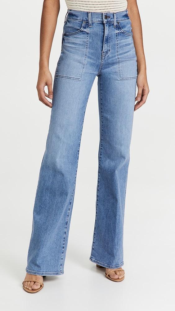 Veronica Beard Jean Crosbie Wide Leg Jeans | Shopbop Product Image