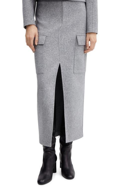 MANGO Max Knit Cargo Maxi Skirt Product Image