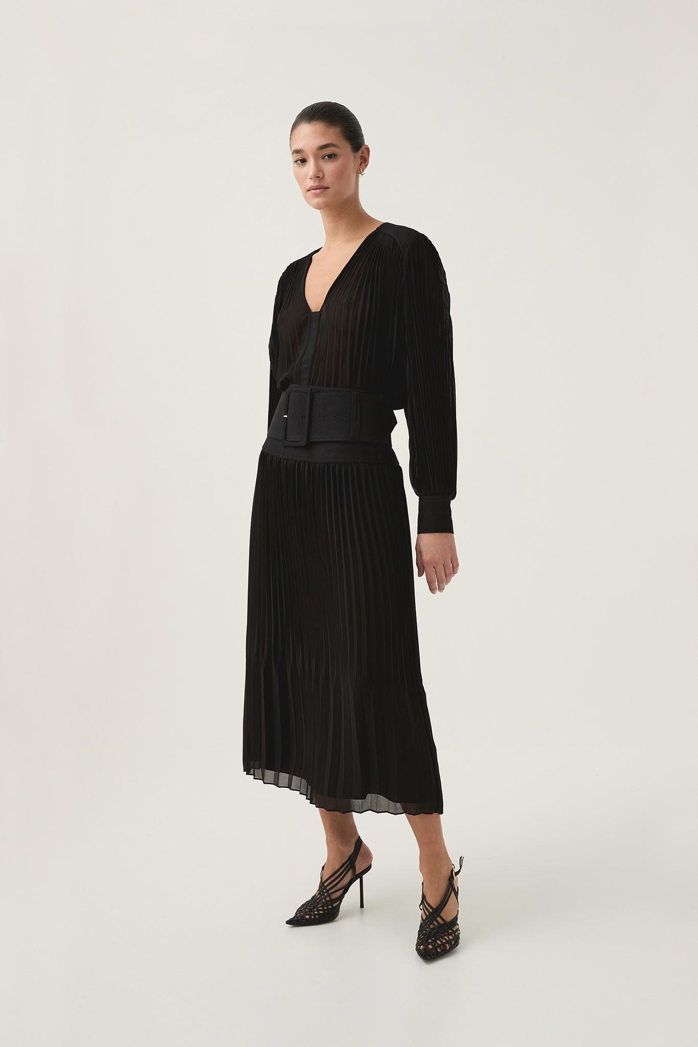 Cathedra Belted Midi Skirt Product Image