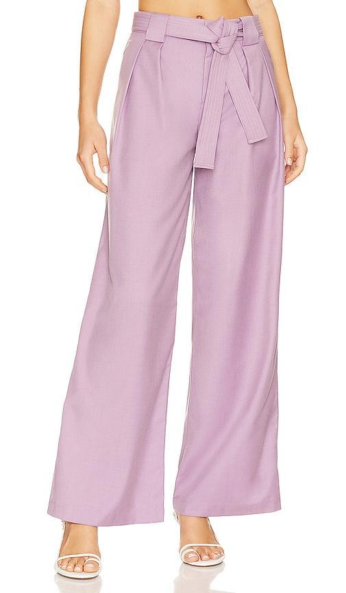 L'Academie Rylee Pant in Purple. Product Image