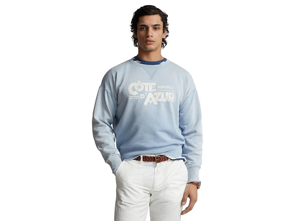 Polo Ralph Lauren Vintage Fit Fleece Graphic Sweatshirt (Southport Blue) Men's Sweatshirt Product Image