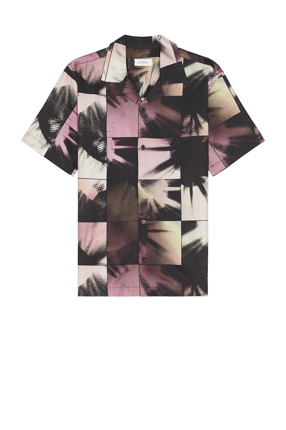 SATURDAYS NYC Canty Disco Shirt in Purple Product Image