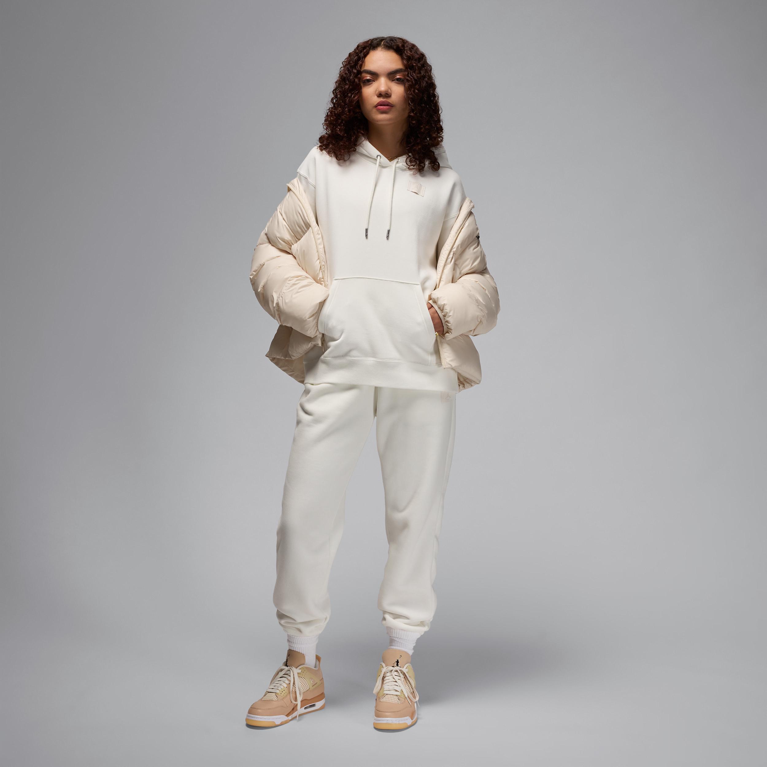 Women's Jordan Flight Fleece Satin-Lined Pullover Hoodie Product Image