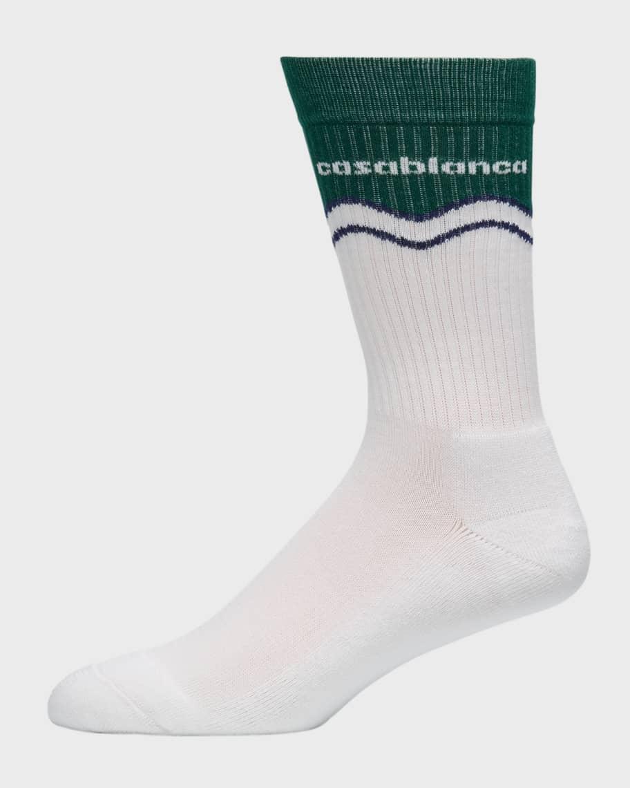 Mens Evergreen Wave Logo Crew Socks Product Image