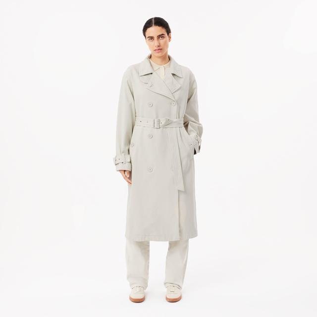 Oversized Denim Trench Coat Product Image