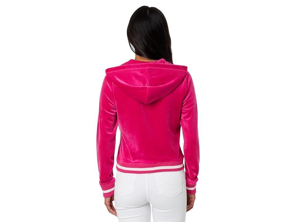 Juicy Couture Womens Heritage Rib Trim Hoodie With Contrast Rib Product Image