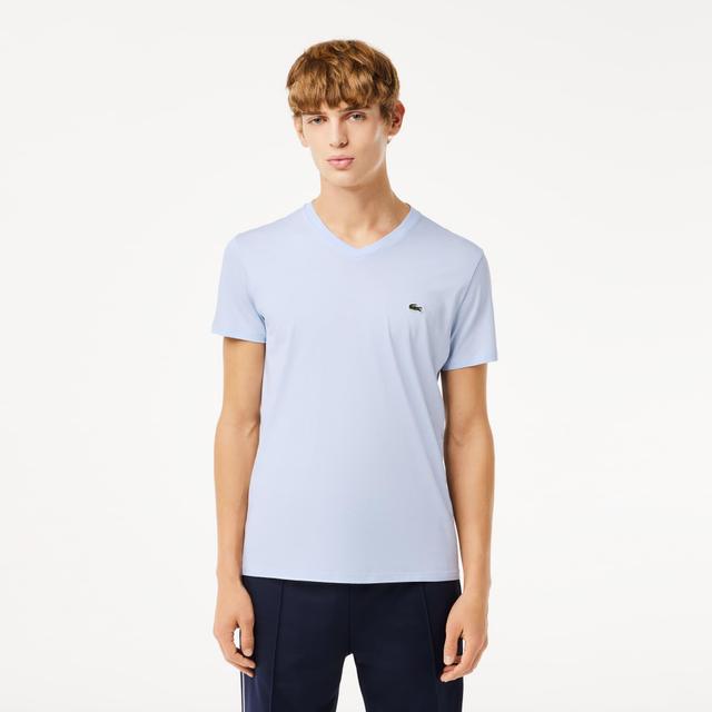 Men's V-neck Pima Cotton Jersey T-shirt Product Image