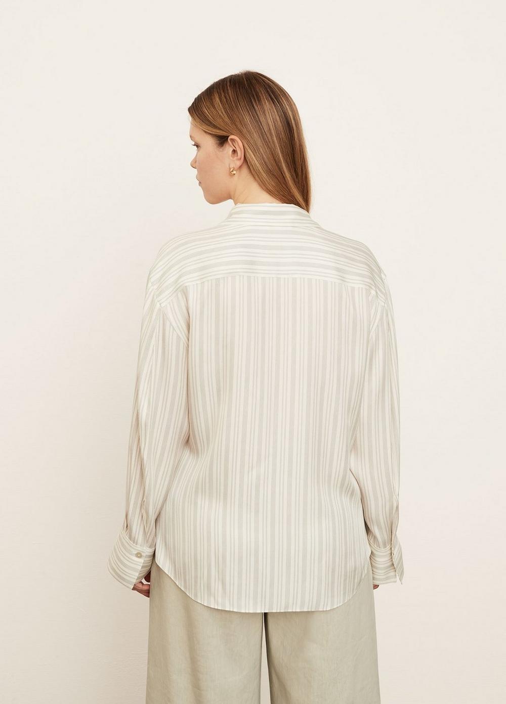 Stripe Sculpted Long Sleeve Shirt Product Image