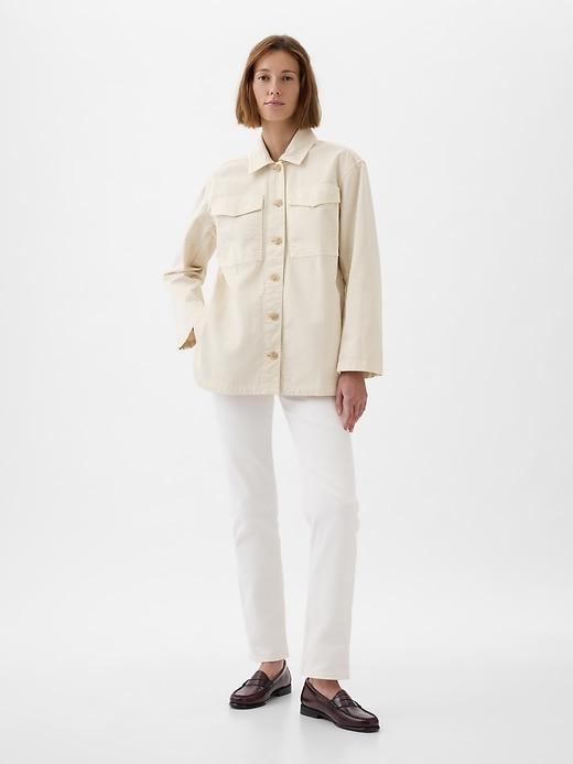 Belted Shirt Jacket Product Image