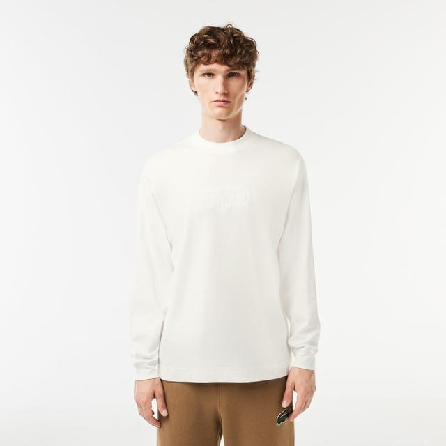 Men's Long Sleeve Loose Fit Cotton T-Shirt Product Image