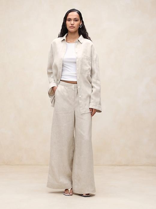 Linen Pull-On Pant Product Image