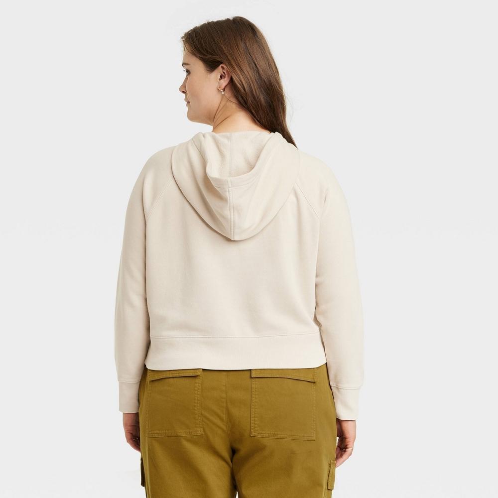 Womens Hoodie Sweatshirt - Universal Thread Khaki 4X Product Image