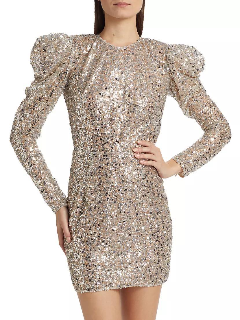 Tessa Metallic Sequin Minidress Product Image