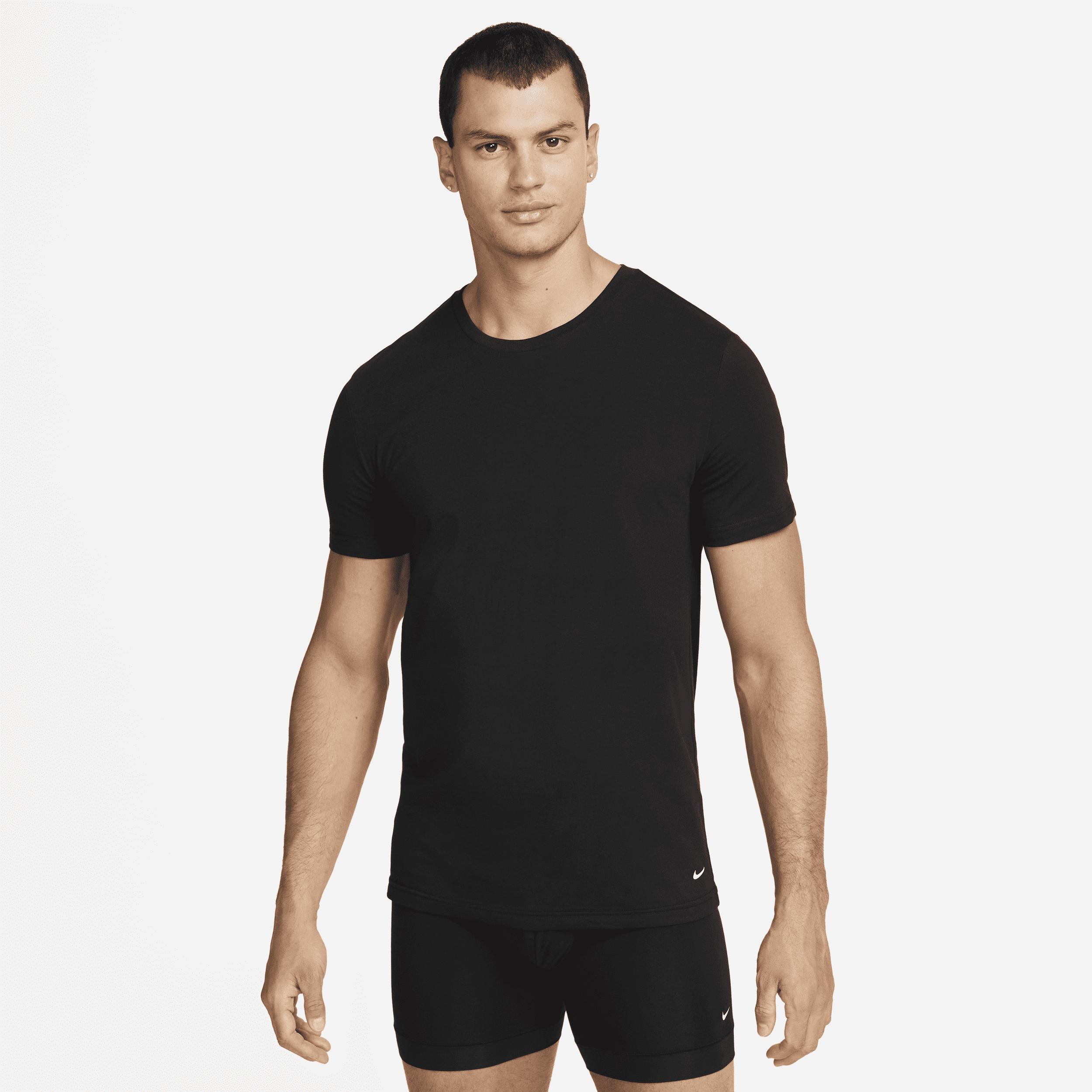 Nike Mens 2-Pack Dri-FIT Stretch Cotton Crewneck T-Shirts Product Image