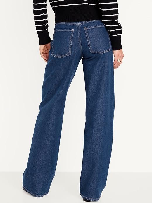 Mid-Rise Wide-Leg Jeans Product Image