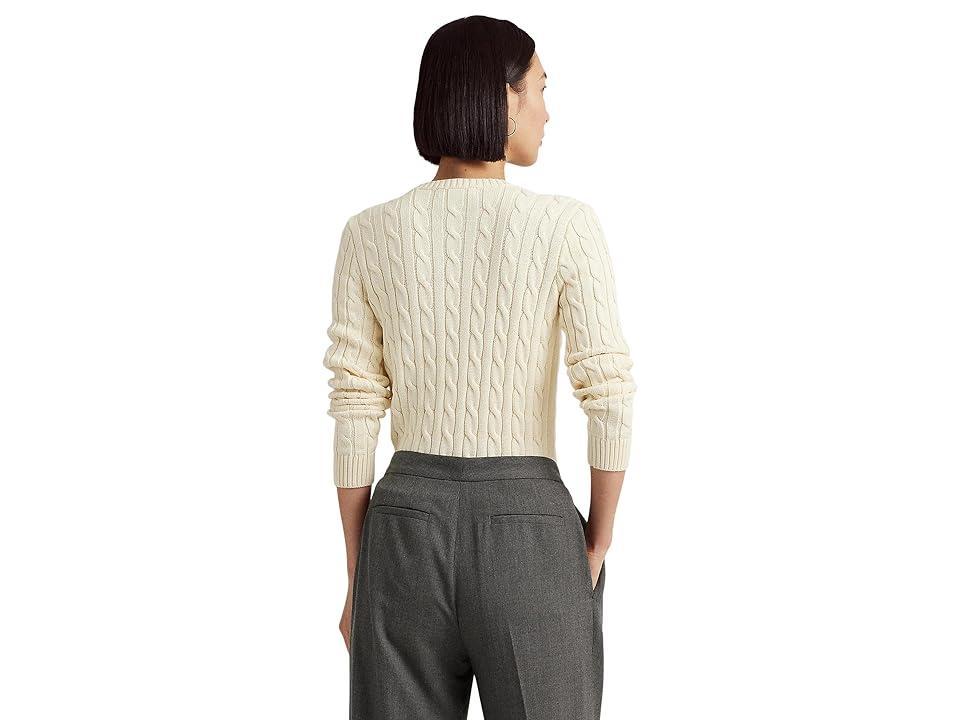 Lauren Ralph Lauren Womens Bullion Cable-Knit Cotton Sweater Product Image