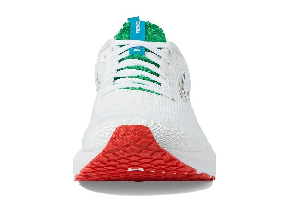 Brooks Revel 6 (White/Green/Red) Men's Shoes Product Image