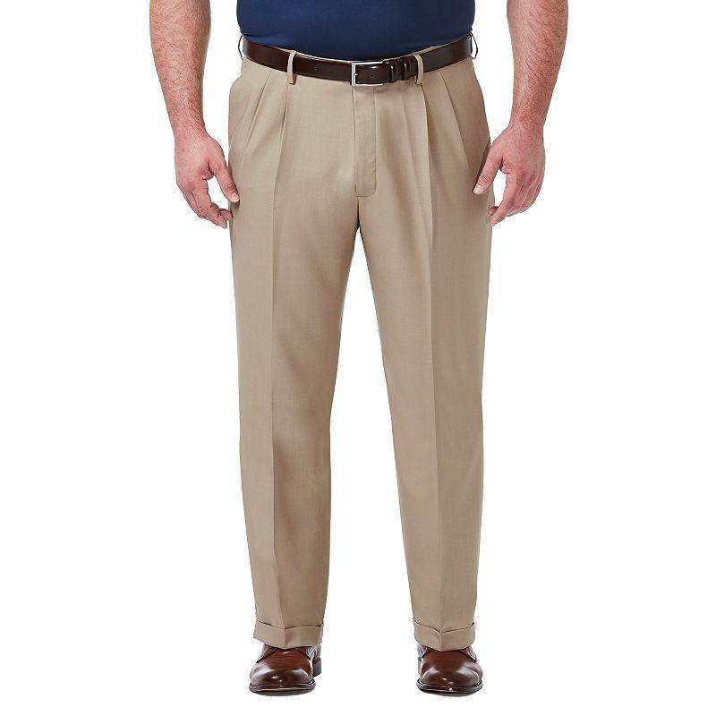 Big & Tall Haggar Premium Comfort 4-Way Stretch Pleated Dress Pants Product Image