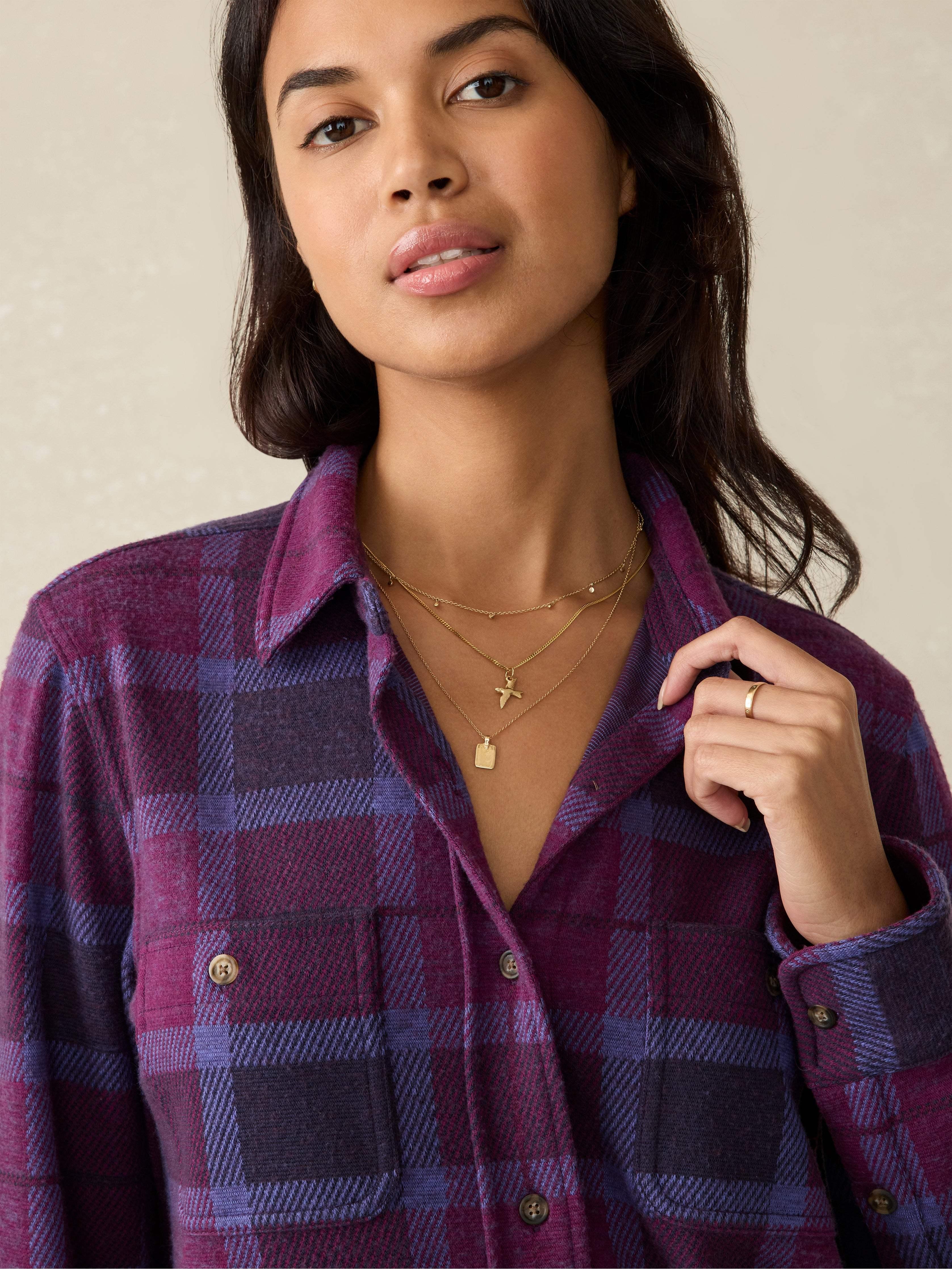 Legend™ Sweater Shirt - Snowberry Plaid Female Product Image