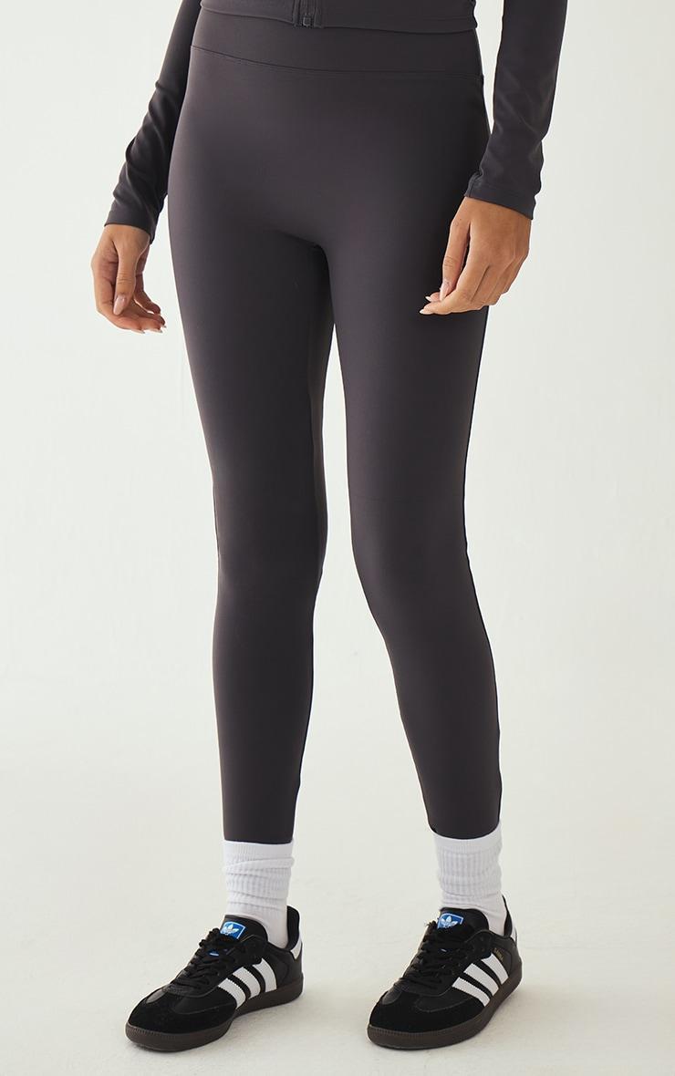 Charcoal Sculpt Super High Waist Gym Leggings Product Image