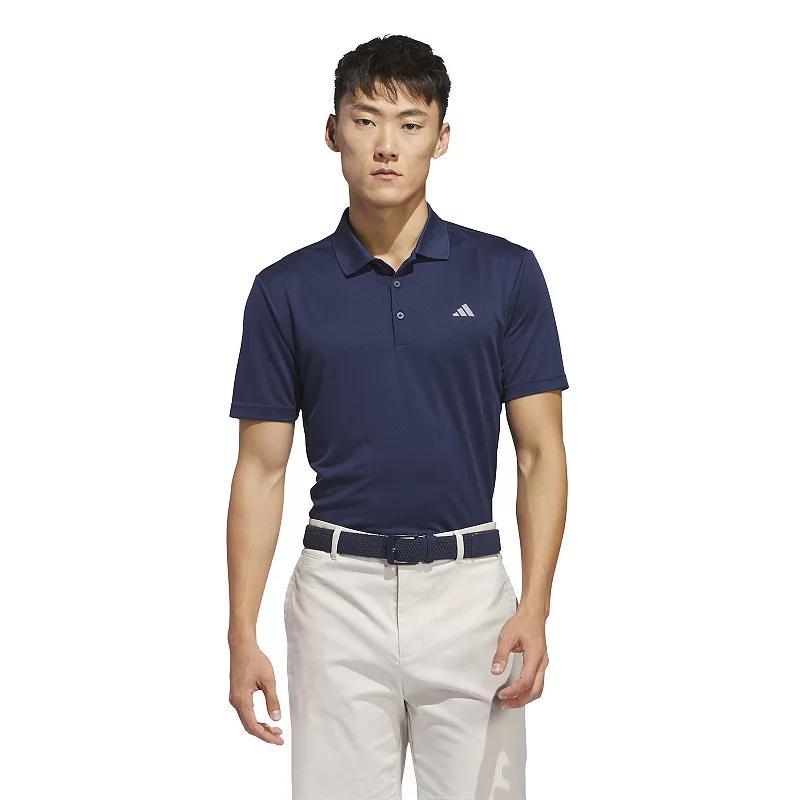 Mens adidas Adi Performance Golf Polo Shirt Blue Product Image