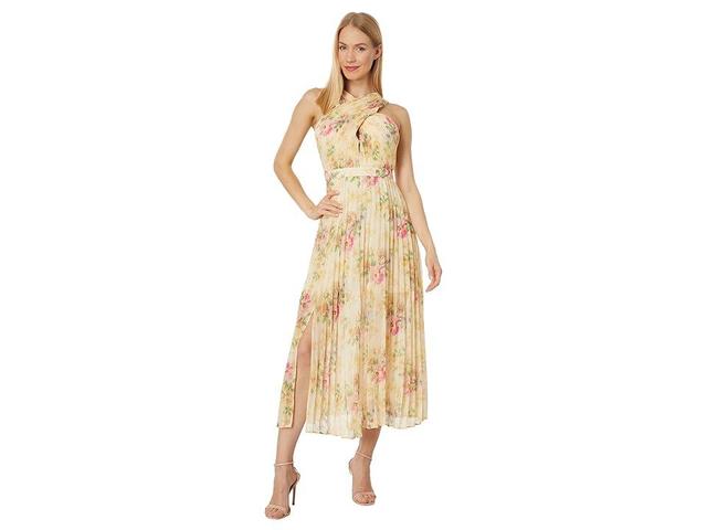 Ted Baker Amerah Cross Front Pleated Midi Dress Women's Clothing Product Image