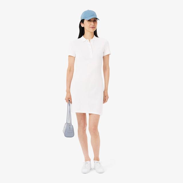 Women's Slim Fit Stretch Mini Piqué Polo Dress Product Image