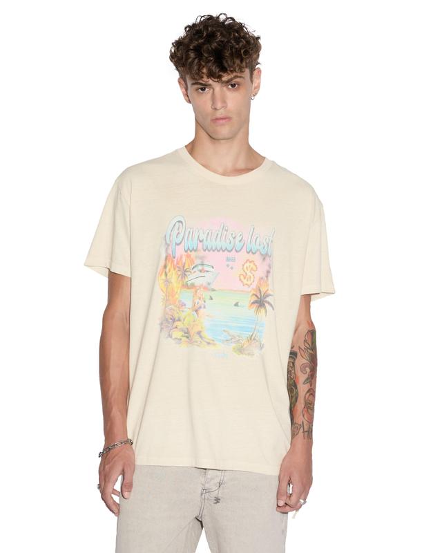 PARADISE BIGGIE SS TEE DUSTY DESERT Male Product Image