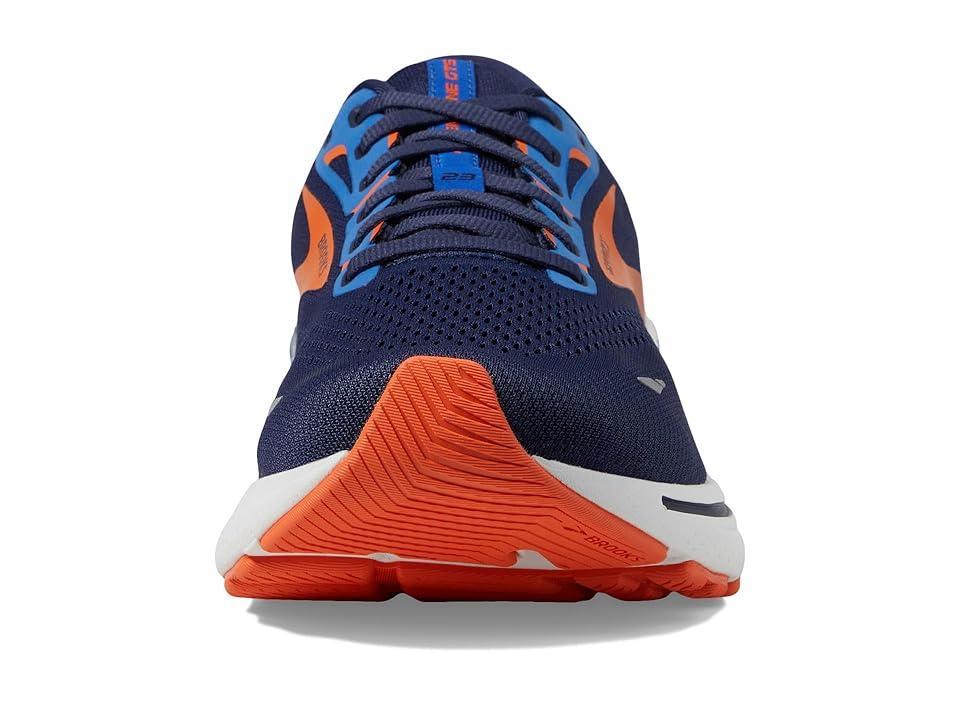 Brooks Men's Adrenaline GTS 23 (Peacoat/Orange/Surf The Web) Men's Shoes Product Image