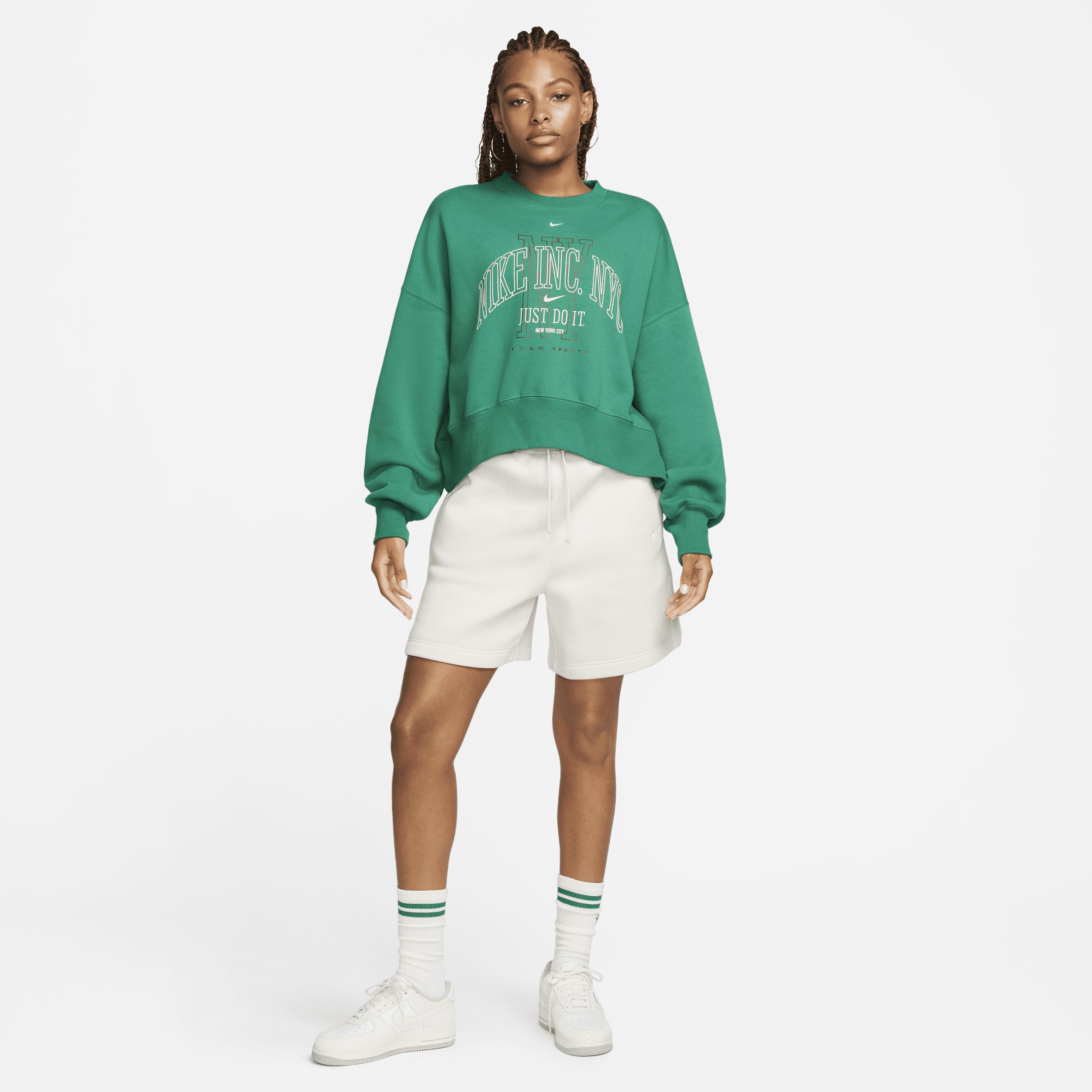 Women's Nike Sportswear Phoenix Fleece Over-Oversized Crew-Neck Graphic Sweatshirt Product Image