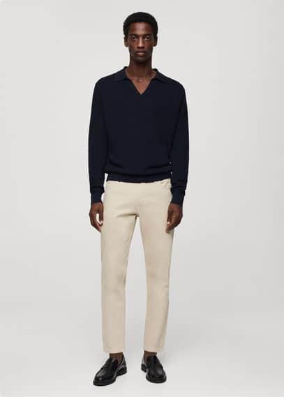 MANGO MAN - Ben cotton tappered-fit jeans beigeMen Product Image