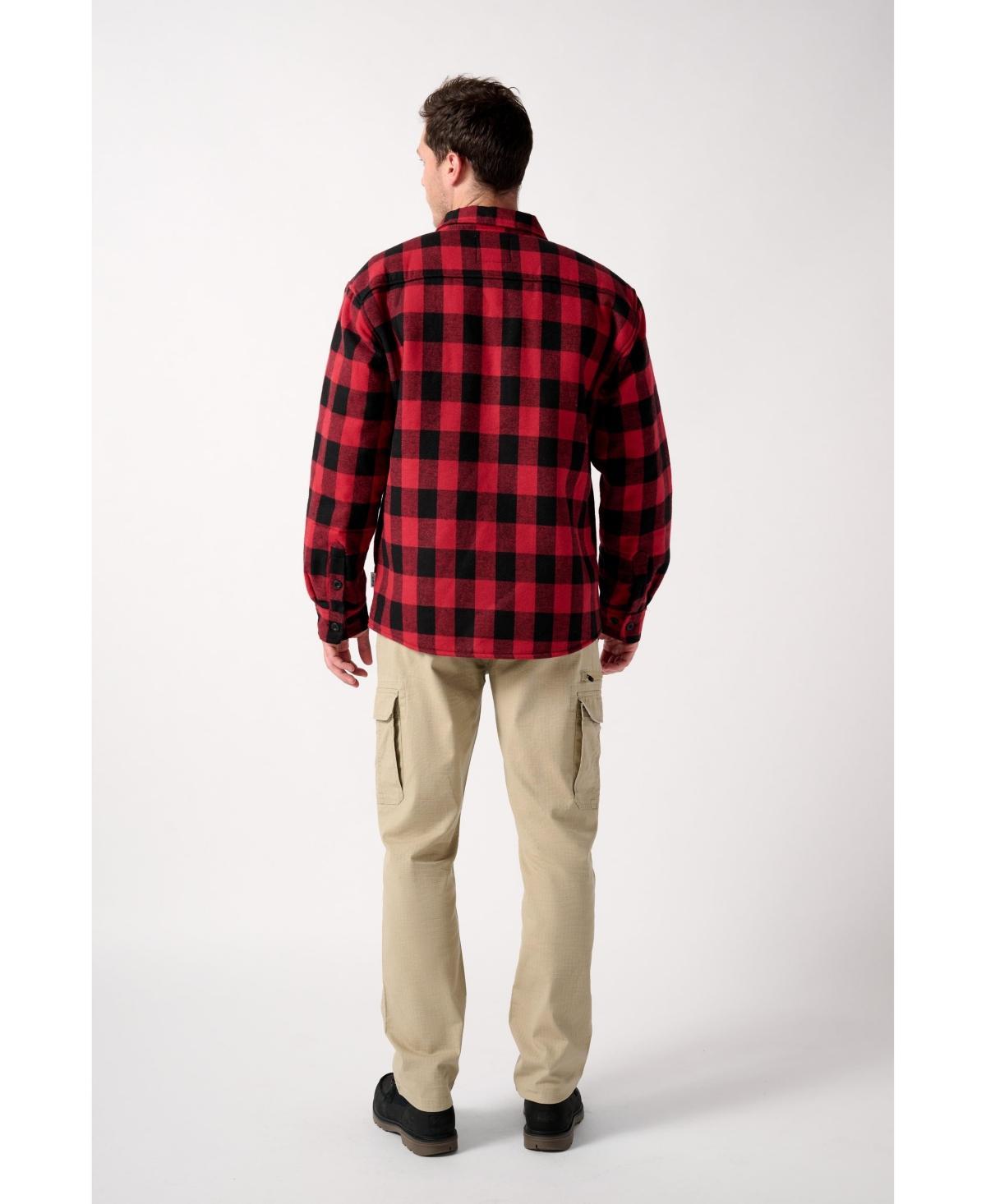 Expedition Sherpa Fleece Lined Mens Flannel Jacket Product Image