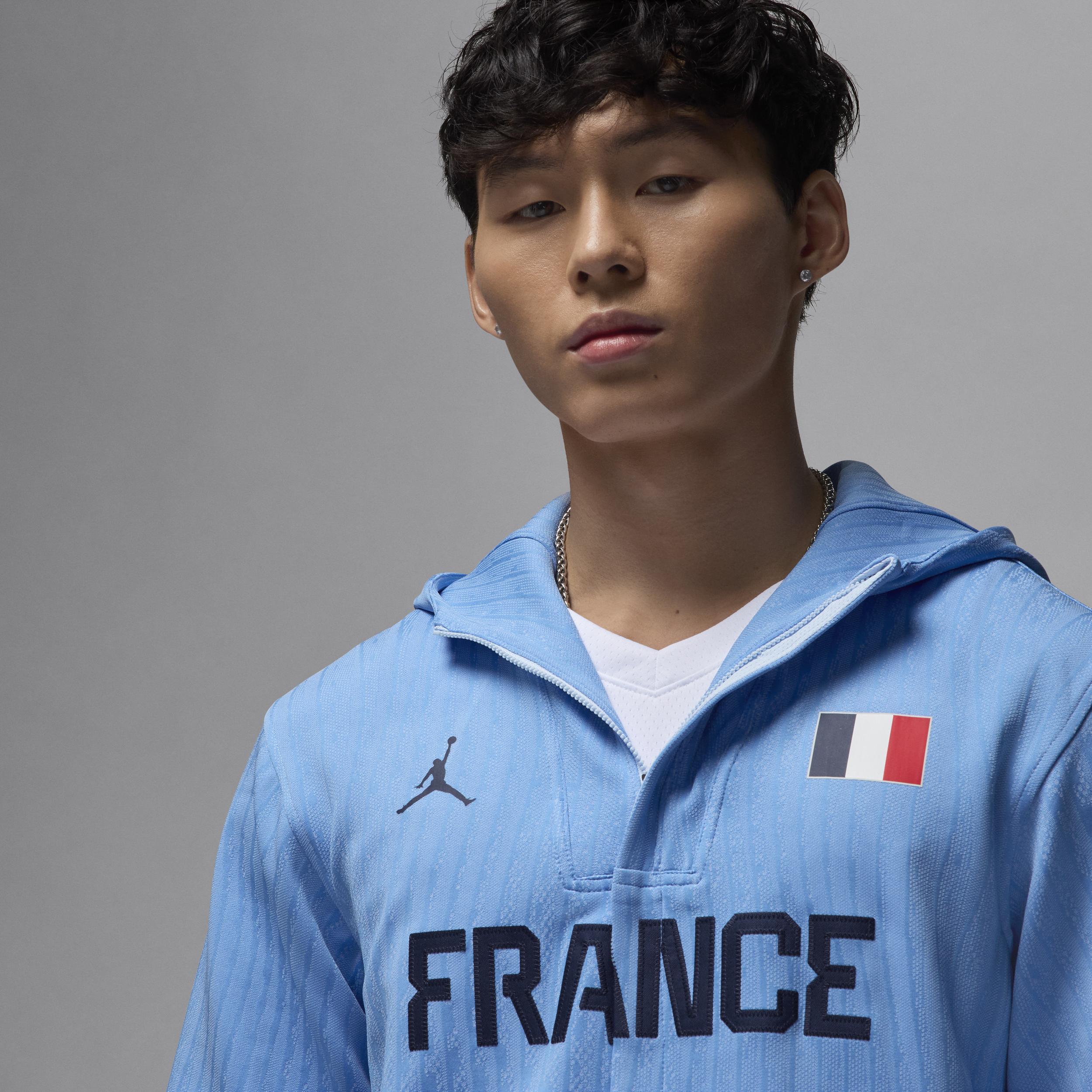 France Men's Jordan Dri-FIT ADV Basketball Game Jacket Product Image