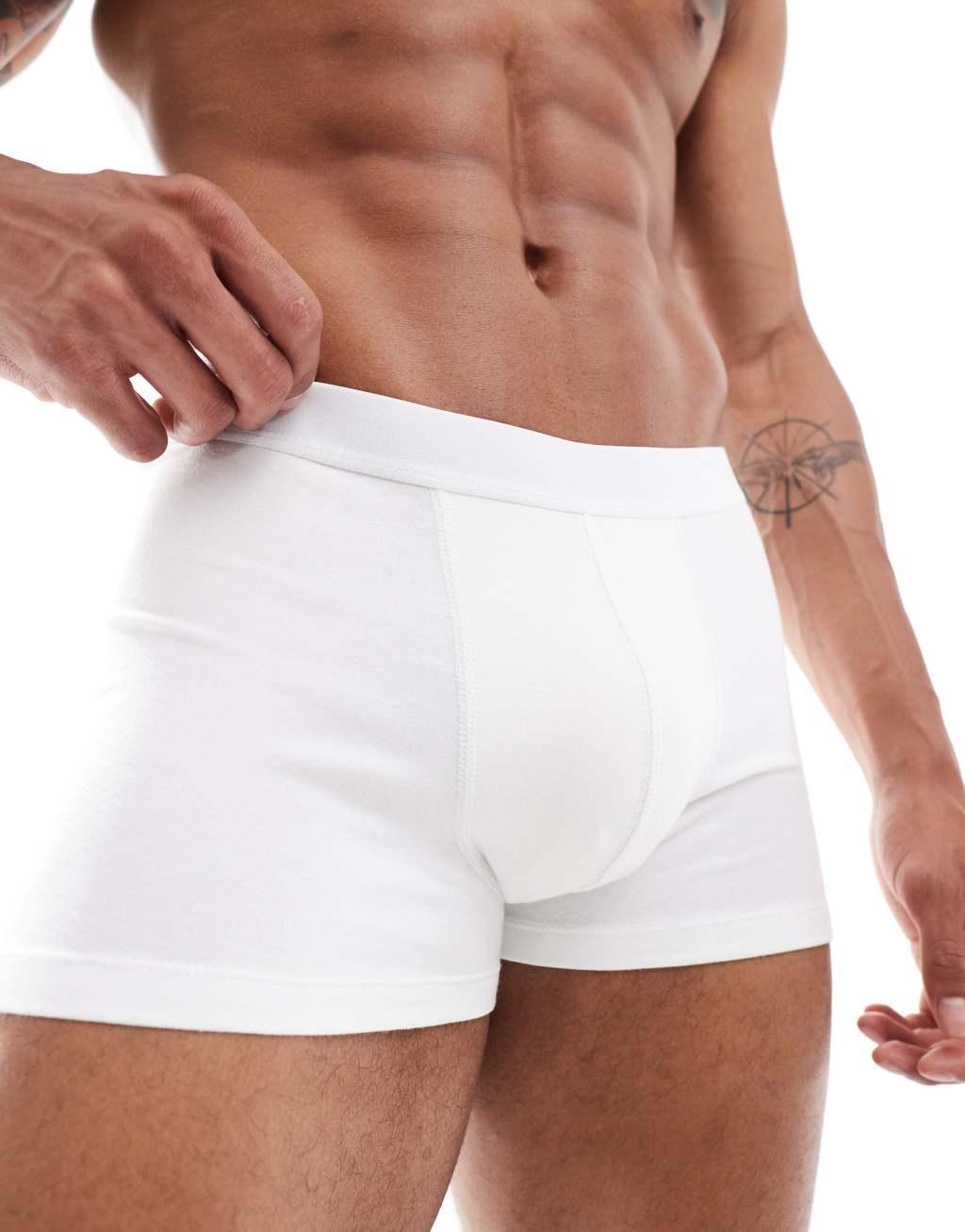 ASOS DESIGN 2 pack briefs in gray and white Product Image