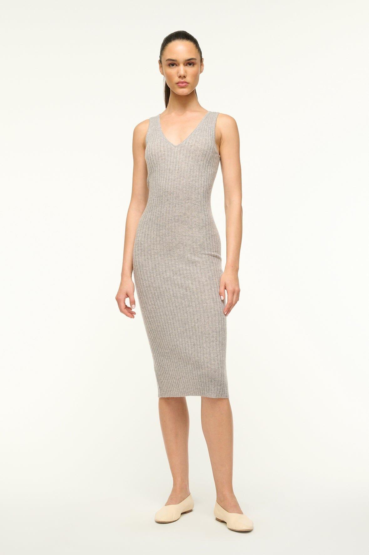 DANA CASHMERE DRESS | HEATHER GREY Product Image