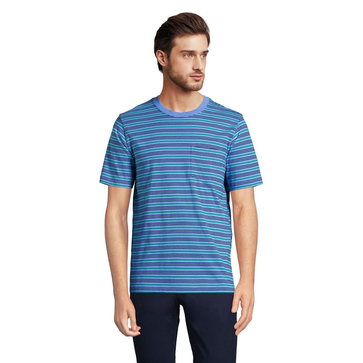 Lands End Mens Super-t Short Sleeve T-Shirt with Pocket Product Image