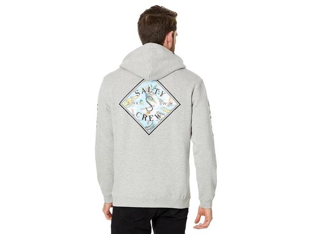 Salty Crew Tippet Tropics Fleece Pullover Hoodie (Grey Heather) Men's Clothing Product Image