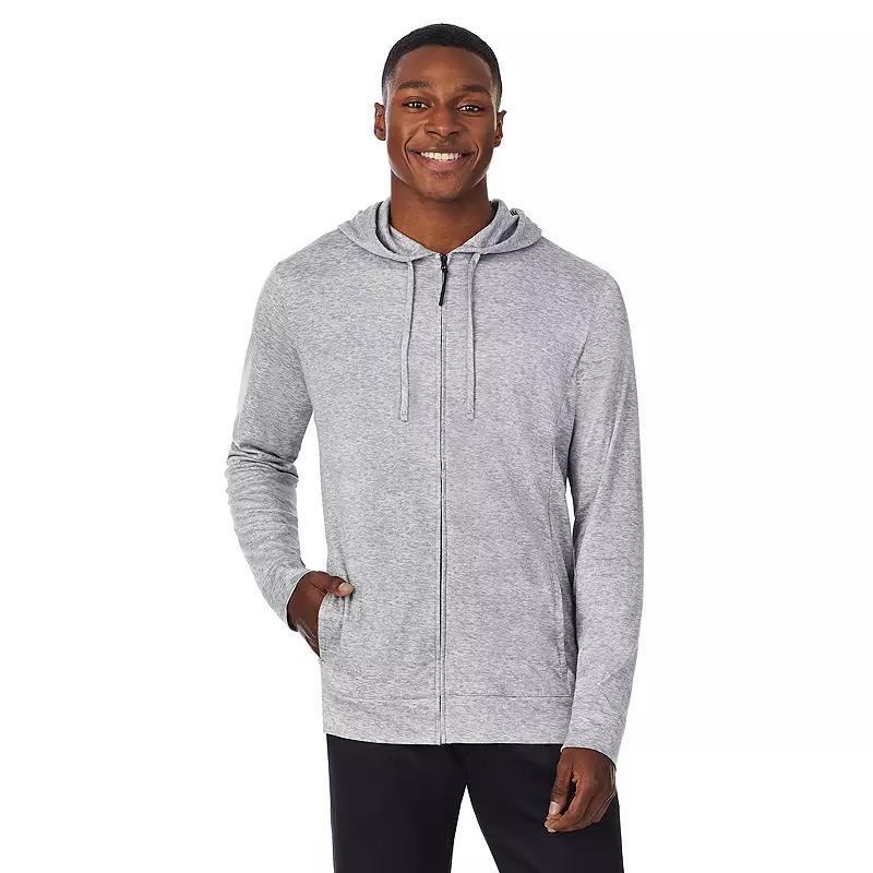 Mens Cuddl Duds Far-Infrared Enhance Full-Zip Sleep Hoodie Grey Grey Product Image