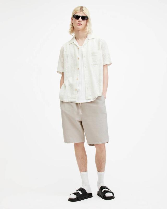 Hanbury Linen Blend Straight Fit Shorts Product Image