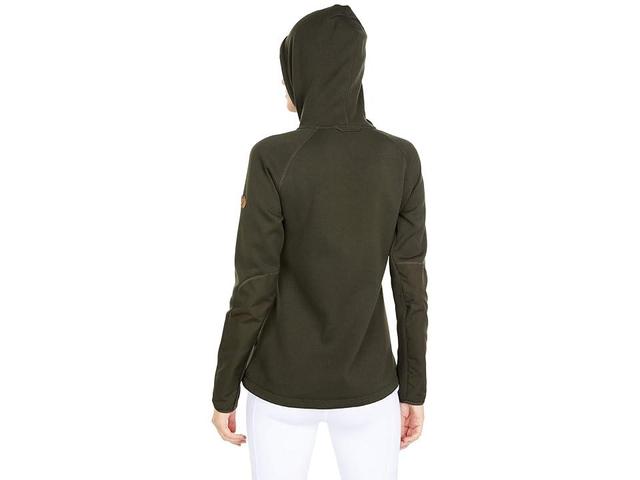 Fjallraven Ovik Fleece Hoodie (Deep Forest) Women's Sweatshirt Product Image