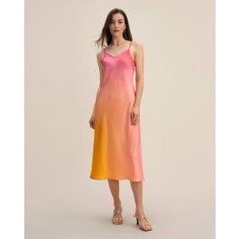 Pink Mimosa Bias-cut Dress Product Image