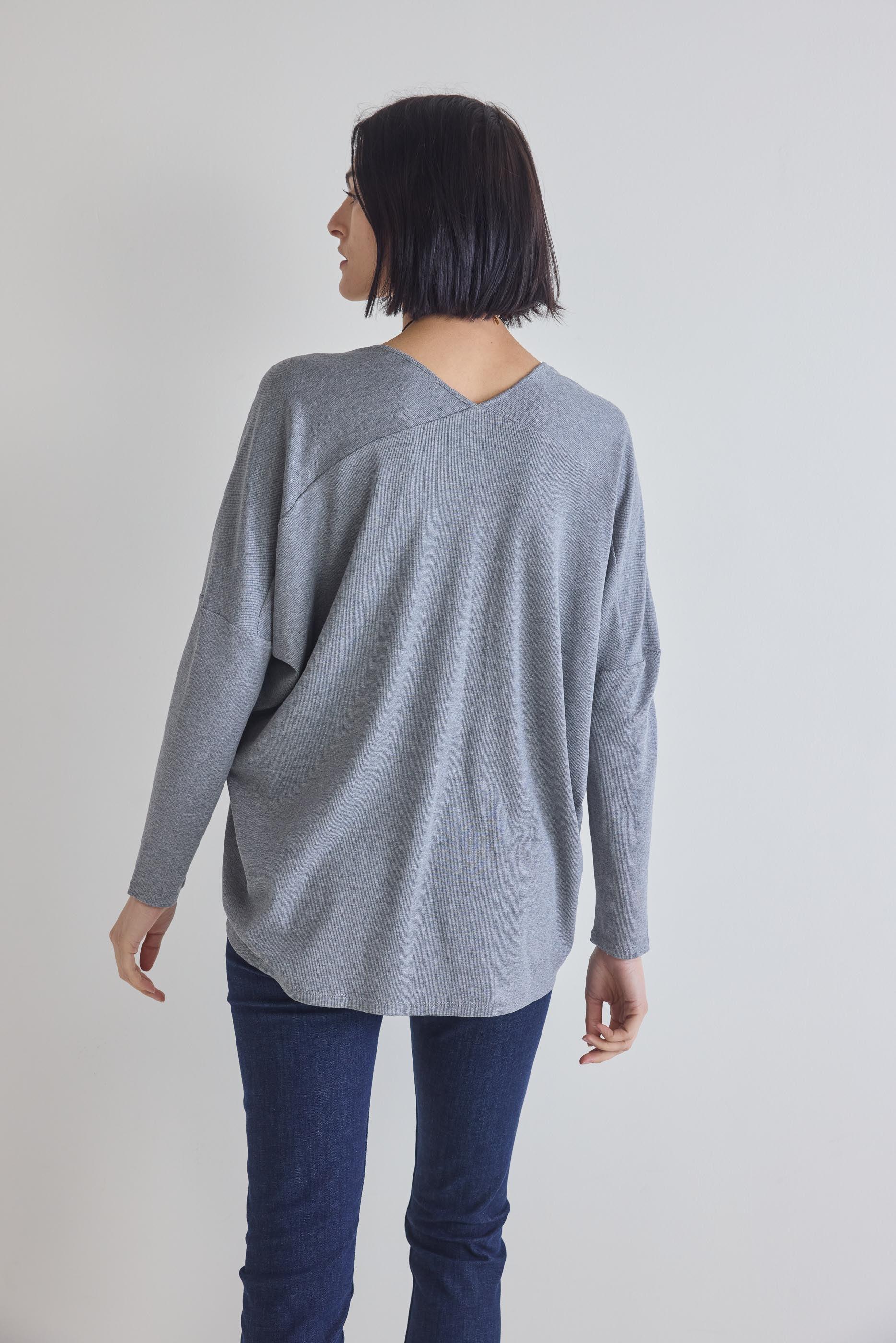 The Ribbed Dolman Long Sleeve Top Product Image