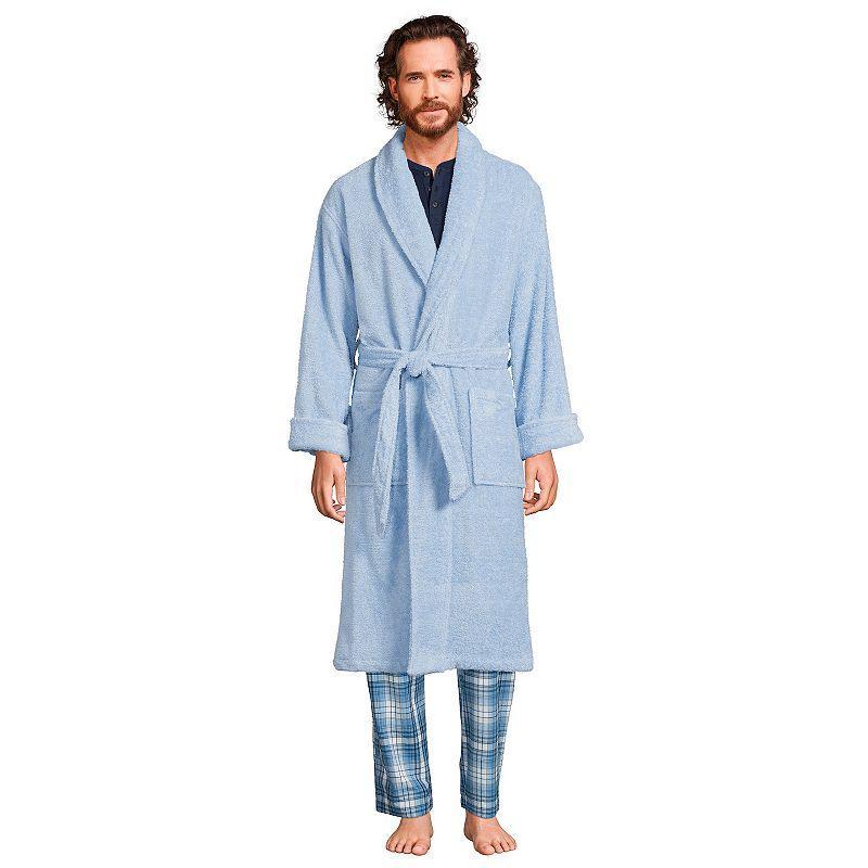 Lands End Mens Calf Length Turkish Terry Robe Product Image