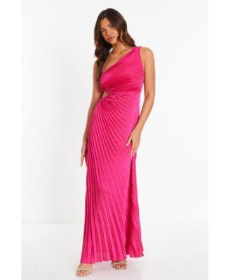 Women's Pleated One Shoulder Dress Product Image