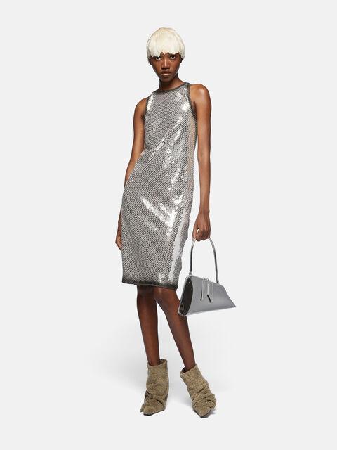 Silver mini dress Product Image